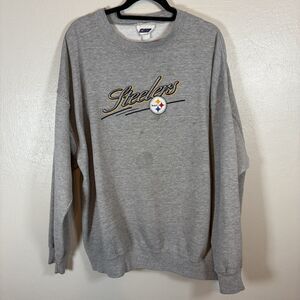 Vintage Pittsburgh Steelers 1990s Crewneck Logo Athletic Gray XXL Vtg 90s